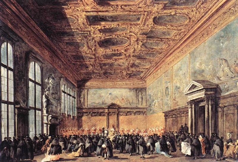 GUARDI, Francesco Audience Granted by the Doge dfh oil painting picture